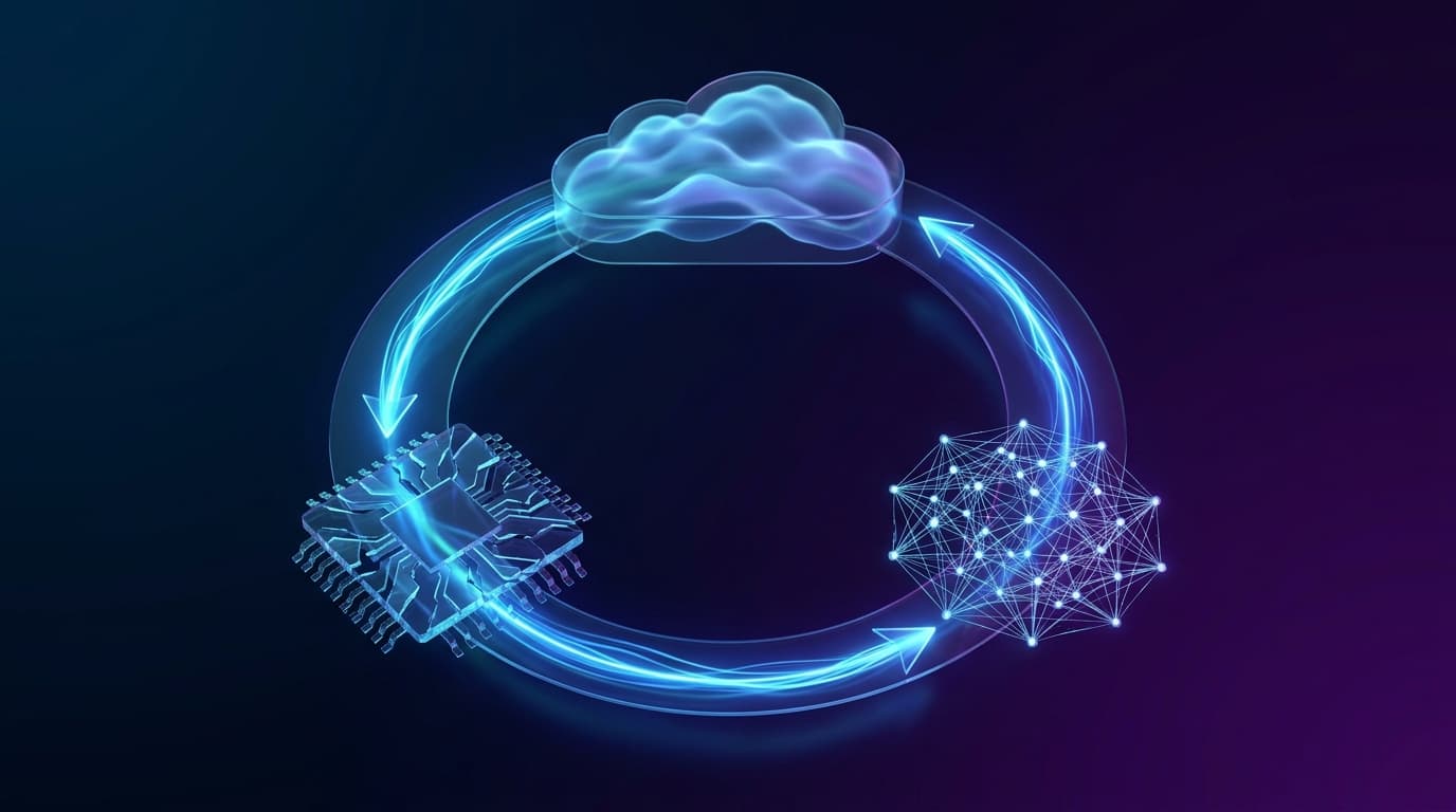 Circular feedback loop between cloud, chips, and AI models