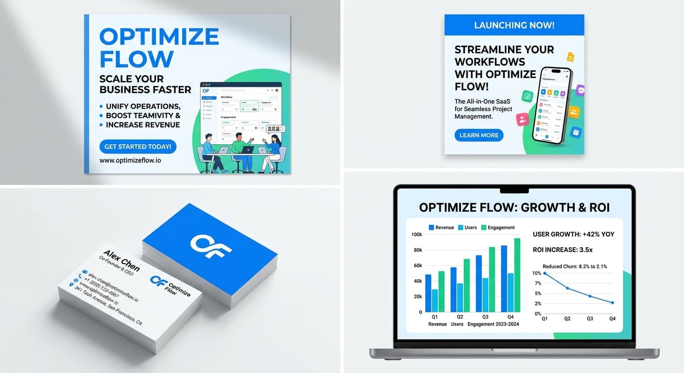 Marketing materials with crisp text rendering