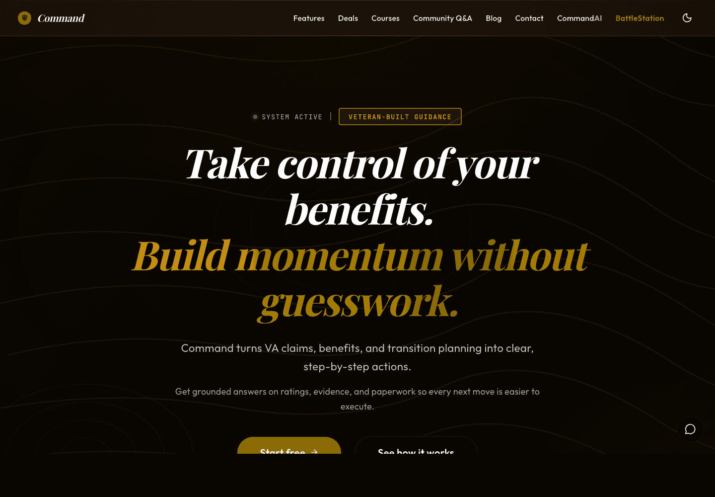 Command.AI website preview