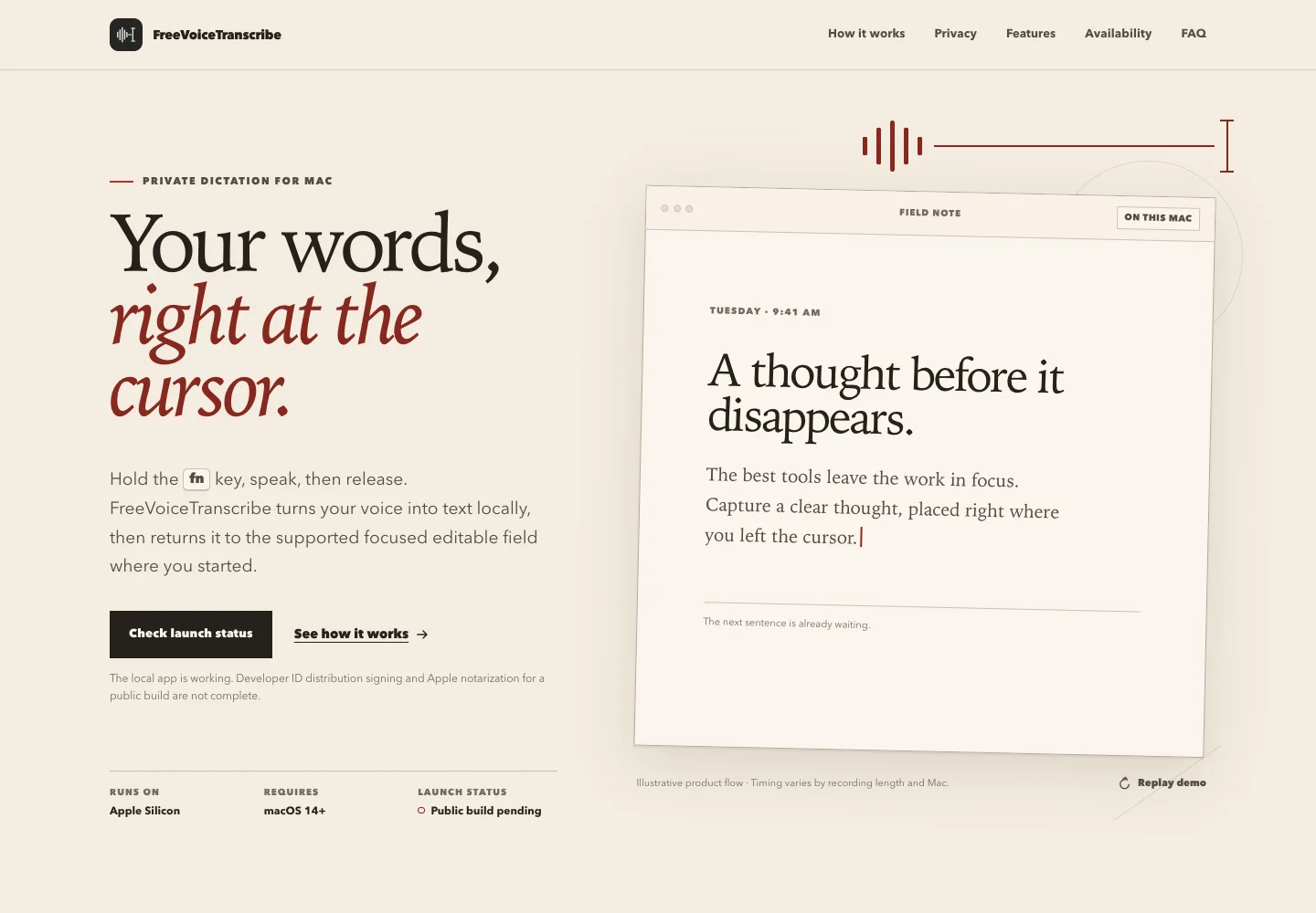 FreeVoiceTranscribe preview