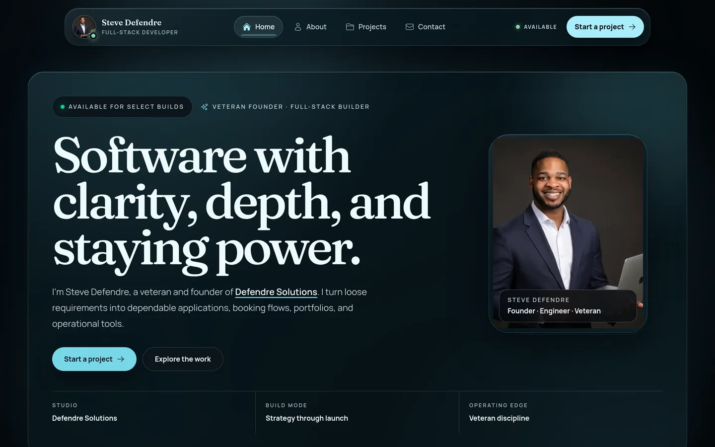 S. Defendre Portfolio preview