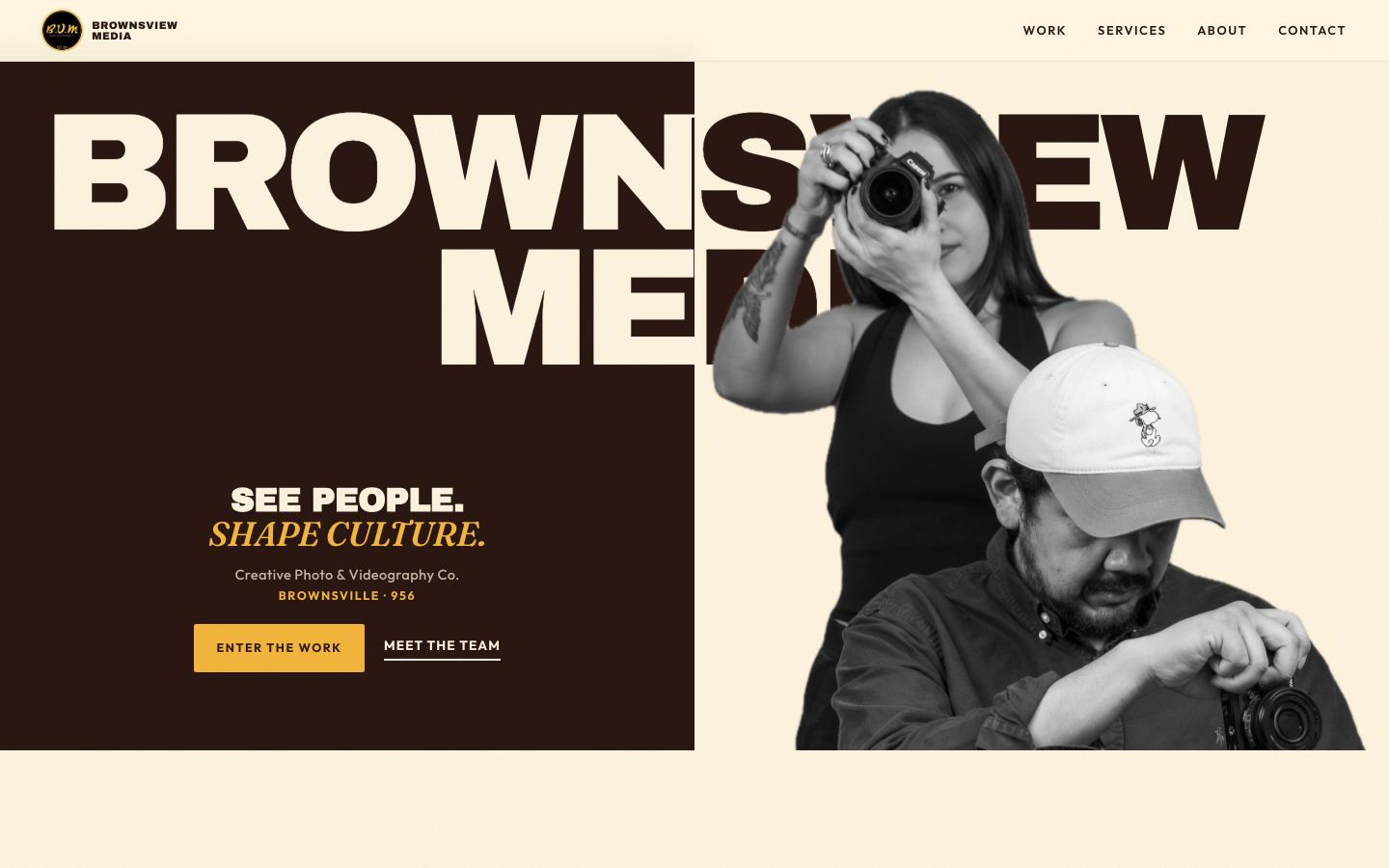 Brownsview Media live website homepage