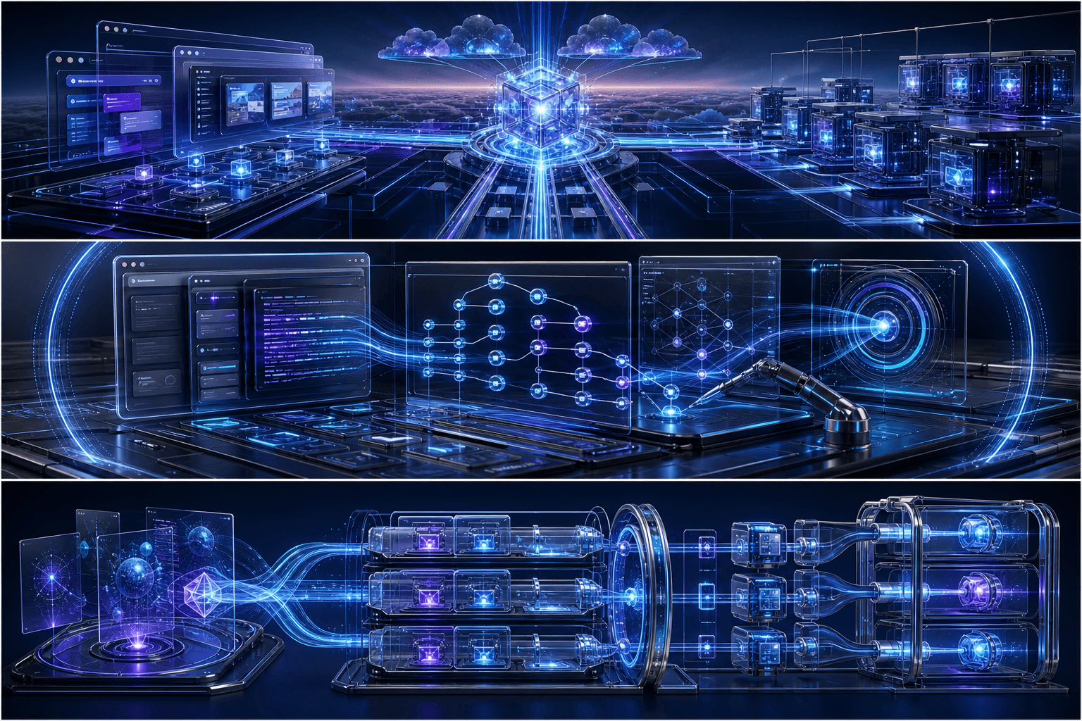 Editorial illustration of a browser agent inspecting console, network, and accessibility signals through a structured debugging layer
