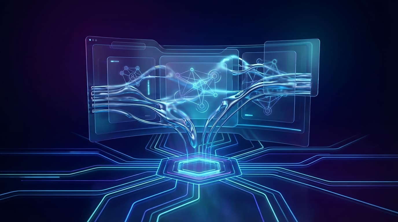 Factory floor with Optimus units, robotaxi lanes, and grid storage tied into one operating system view